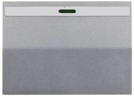 Выключатель СВЕТОЗАР "ЭФФЕКТ" проходн., с эффектом свечения, одноклав., без вставки и рамки, св.-серый метал., 10A/~250B SV-54438-SM купить в Нижневартовске