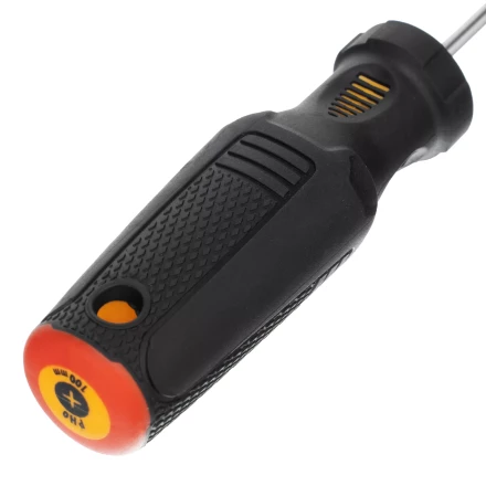 Отвертка PH0х100 мм, CrV, трехкомпонентная рукоятка Denzel 12172 купить в Нижневартовске