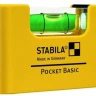Уровень тип  Pocket Basic  70x20x40мм 1 горизонтальный уровень точность ±1мм/м   STABILA купить в Нижневартовске