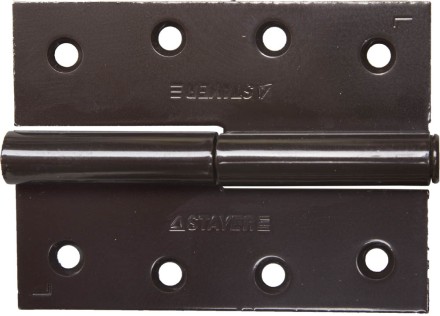 Петля дверная STAYER &quot;MASTER&quot; разъемная, цвет коричневый, левая, 100мм 37613-100-3L купить в Нижневартовске