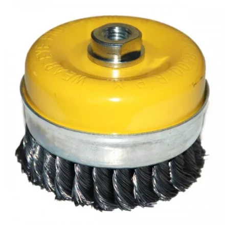 Щетка для УШМ М14/100 мм чашечная сталь витая Энкор 51547 купить в Нижневартовске