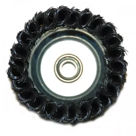 Щетка для УШМ М14/100 мм чашечная сталь витая Энкор 51547 купить в Нижневартовске