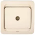 Розетка СВЕТОЗАР "ГАММА" телевизионная одинарная, цвет бежевый SV-54115-B купить в Нижневартовске