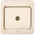 Розетка СВЕТОЗАР "ГАММА" телевизионная одинарная, цвет бежевый SV-54115-B купить в Нижневартовске