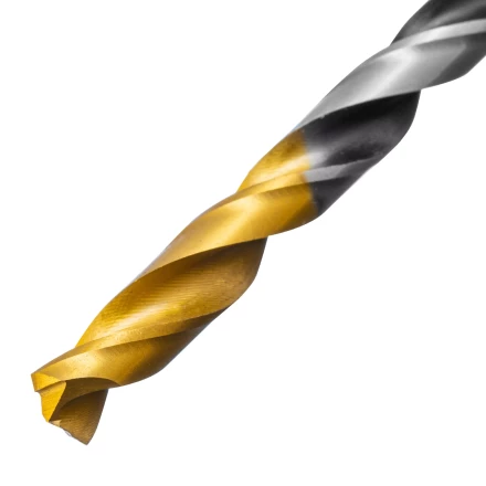 Сверло спиральное по металлу 6 x 93мм, Р6М5, Golden Tip, многогранная заточка Denzel 718278 купить в Нижневартовске