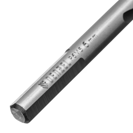 Сверло спиральное по металлу 6 x 93мм, Р6М5, Golden Tip, многогранная заточка Denzel 718278 купить в Нижневартовске