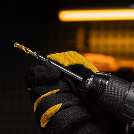 Сверло спиральное по металлу 6 x 93мм, Р6М5, Golden Tip, многогранная заточка Denzel 718278 купить в Нижневартовске