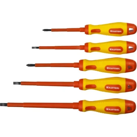 Набор отверток "Х-Drive ELECTRO", Cr-Mo-V сталь, SL: 2.5, 4, 5.5, 6.5, PH: № 1, № 2, 6 предм, KRAFTOOL 250088-H6 купить в Нижневартовске