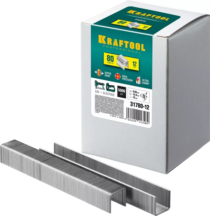 Скобы тип 21GA (80 / Pr A / Senco AT) 5000 шт 31780-12 купить в Нижневартовске