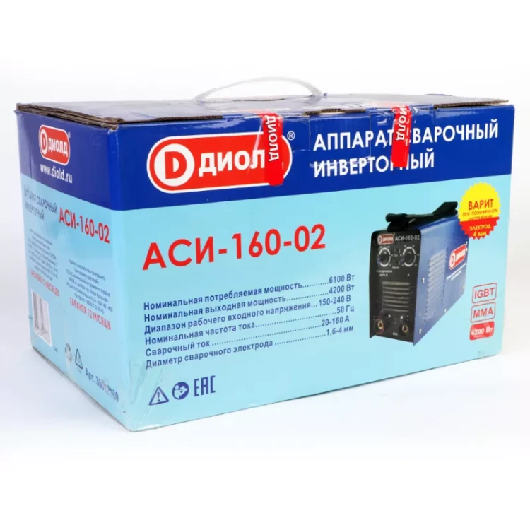 Аппарат сварочный инверторный Диолд АСИ-160-02 купить в Нижневартовске