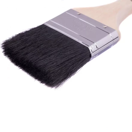 Кисть плоская натуральная черная щетина деревянная ручка размер 2,5 Mtx 82636 купить в Нижневартовске