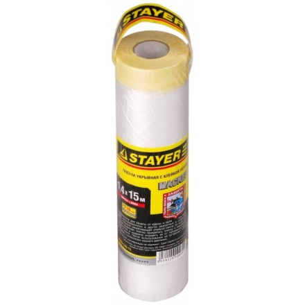 Пленка STAYER &quot;PROFESSIONAL&quot; защитная с клейкой лентой &quot;МАСКЕР&quot;, HDPE, 9мкм, 1,4х15м 12255-140-15 купить в Нижневартовске