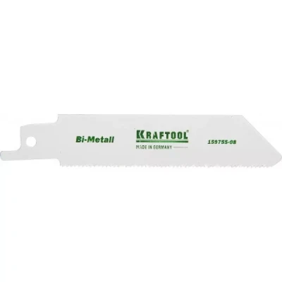 Полотно KRAFTOOL "INDUSTRIE QUALITAT", S522EF, для эл/ножовки, Bi-Metall, по металлу, шаг 1,4мм, 80мм 159755-08
