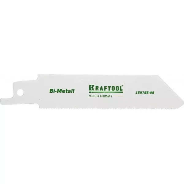 Полотно KRAFTOOL "INDUSTRIE QUALITAT", S522EF, для эл/ножовки, Bi-Metall, по металлу, шаг 1,4мм, 80мм 159755-08 купить в Нижневартовске