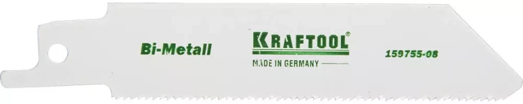 Полотно KRAFTOOL "INDUSTRIE QUALITAT", S522EF, для эл/ножовки, Bi-Metall, по металлу, шаг 1,4мм, 80мм 159755-08 купить в Нижневартовске