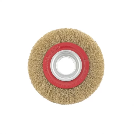 Щетка для точила 200 мм посадка 32 мм плоская латунированная витая проволока MTX 74662 купить в Нижневартовске