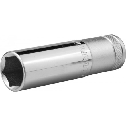 Торцовая головка KRAFTOOL &quot;INDUSTRIE QUALITAT&quot;, удлиненная, Cr-V, FLANK, хромосатинированная, 1/2&quot;, 16 мм 27807-16_z01 купить в Нижневартовске