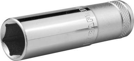 Торцовая головка KRAFTOOL &quot;INDUSTRIE QUALITAT&quot;, удлиненная, Cr-V, FLANK, хромосатинированная, 1/2&quot;, 16 мм 27807-16_z01 купить в Нижневартовске