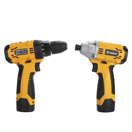 Набор аккумуляторного инструмента DEKO Гайковерт DKIS12 + Дрель DKCD12, 063-4107 купить в Нижневартовске