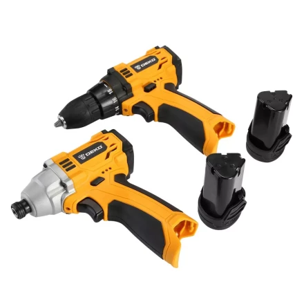 Набор аккумуляторного инструмента DEKO Гайковерт DKIS12 + Дрель DKCD12, 063-4107 купить в Нижневартовске