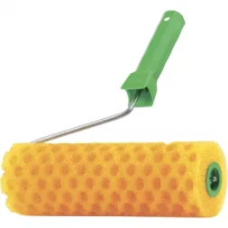 Валик "СТРУКТУРНЫЙ" поролоновый с ручкой, "горошек", 240 мм СИБРТЕХ 80238