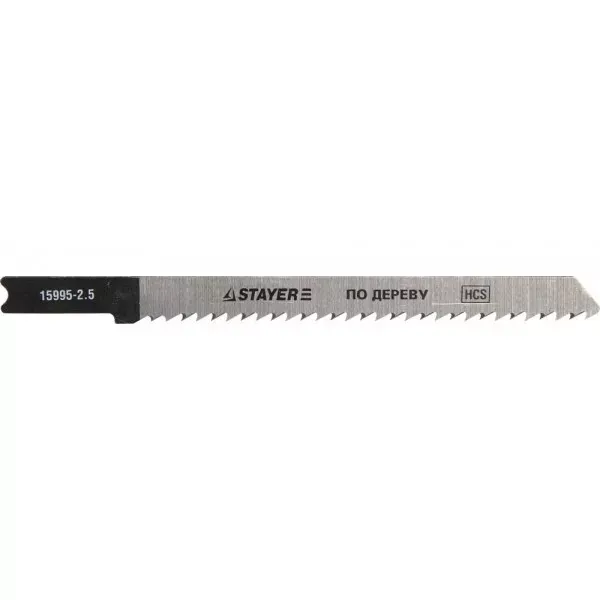 Полотна STAYER "PROFI", U101B, для эл/лобзика, HCS, по дереву, ДСП, ДВП, US-хвост., шаг 2,5мм, 75мм, 2шт 15995-2.5_z01 купить в Нижневартовске