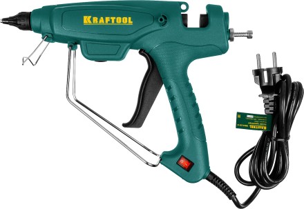 Пистолет клеевой (термоклеящий) &quot;PRO&quot;, KRAFTOOL 06843-220-12, эл, двухкомп корпус, рабоч темп 193град, выход клея 1,2кг/час, d=12мм, 220Вт 06843-220-12 купить в Нижневартовске
