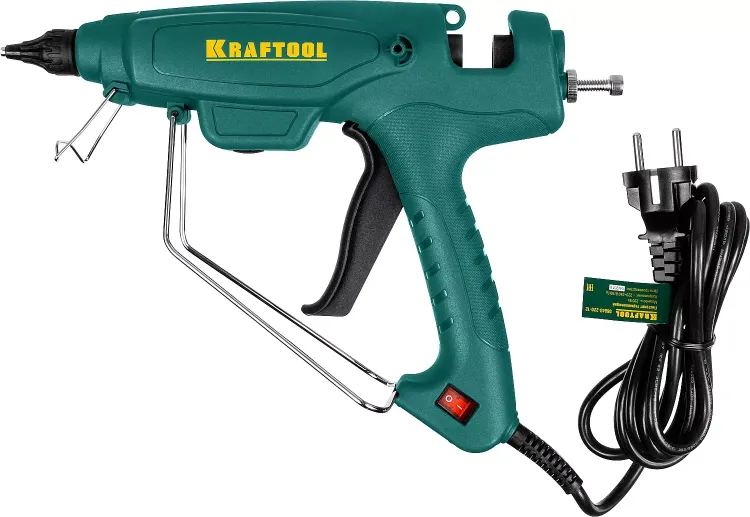 Пистолет клеевой (термоклеящий) "PRO", KRAFTOOL 06843-220-12, эл, двухкомп корпус, рабоч темп 193град, выход клея 1,2кг/час, d=12мм, 220Вт 06843-220-12 купить в Нижневартовске