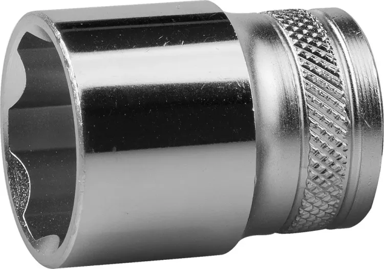 Торцовая головка KRAFTOOL "INDUSTRIE QUALITAT", Cr-V, FLANK, хромосатинированная, 1/2", 22 мм 27805-22_z01 купить в Нижневартовске