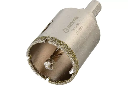 Коронка алмазная Вихрь по керамограниту/керамике, 35 мм 73/10/9/5 купить в Нижневартовске