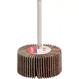 Круг шлифовальный ЗУБР &quot;МАСТЕР&quot; веерный лепестковый, на шпильке, тип КЛО, зерно-электрокорунд нормальный, P100, 15х30мм 36600-100