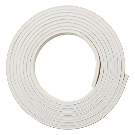 Уплотнитель резиновый, 6 м, профиль "E", белый Сибртех 88917 купить в Нижневартовске