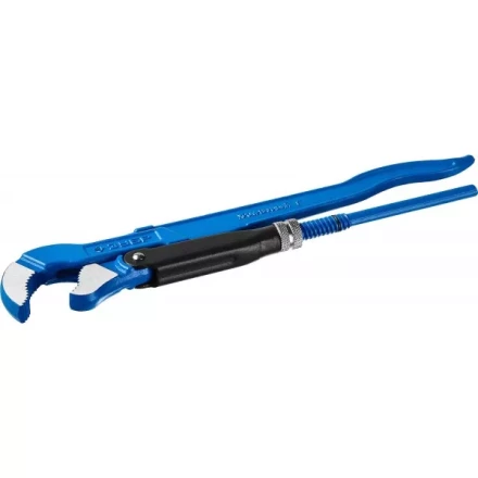 Ключ трубный рычажный ЗУБР "ПРОФЕССИОНАЛ", тип "S", изогнутые губки для труднодоступных мест, цельнокованный, Сr-V,  № 1, 1" 27336-1_z01 купить в Нижневартовске