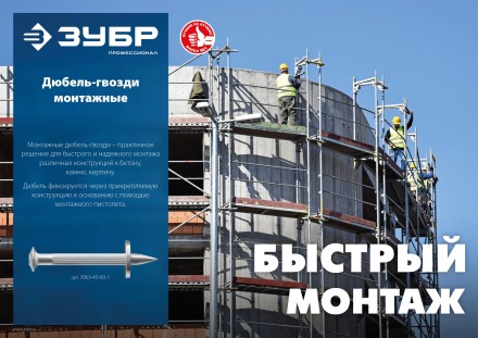 ЗУБР ДГМ, 30 x 3.7 мм, цинк, 1 кг, монтажный дюбель-гвоздь , Профессионал (3063-37-30-1) купить в Нижневартовске