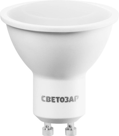 Лампы СВЕТОЗАР светодиодные &quot;LED technology&quot;, цоколь GU10, теплый белый свет (3000К), 220В, 5Вт (35) 44560-35_z01 купить в Нижневартовске