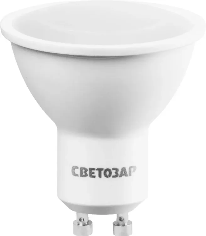 Лампы СВЕТОЗАР светодиодные "LED technology", цоколь GU10, теплый белый свет (3000К), 220В, 5Вт (35) 44560-35_z01 купить в Нижневартовске
