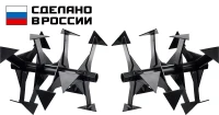 ЗУБР Ф-2, НЕХ 32, фрезы гусиные лапки для мотоблоков (707108-2)