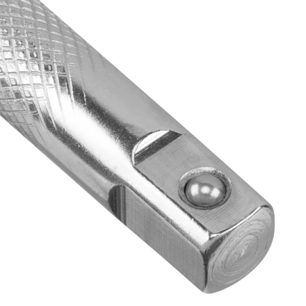 Вороток Г-образный, 375*100 мм, квадрат 1/2", CrV, матовый хром Denzel 14067 купить в Нижневартовске