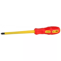 Отвертка STAYER "PROFESSIONAL" "MAX-GRIP" диэлектрическая, двухкомпонентная рукоятка, Cr-V, PH №3x150мм 25828-3-150 G