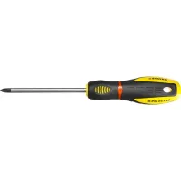 Отвертка STAYER "PROFI" "PROTech", двухкомп рукоятка, намагниченная, Cr-Mo, PH2x100мм 25132-2-10_z02