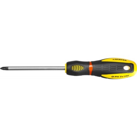 Отвертка STAYER &quot;PROFI&quot; &quot;PROTech&quot;, двухкомп рукоятка, намагниченная, Cr-Mo, PH2x100мм 25132-2-10_z02 купить в Нижневартовске