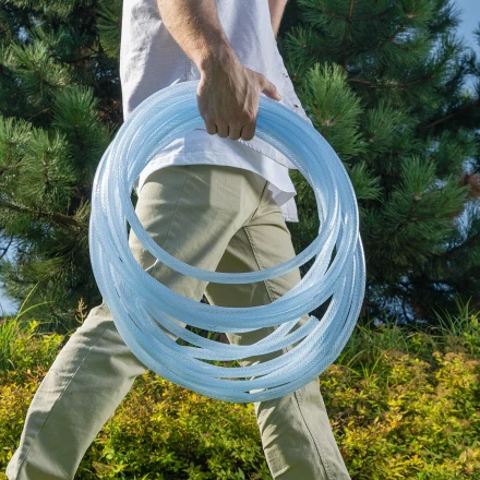 Шланг поливочный прозрачный армированный Palisad 3-х слойный, 1/2", 15 м, 67360 купить в Нижневартовске