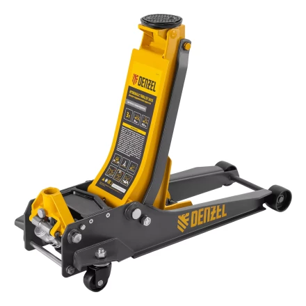 Домкрат гидравлический подкатной Denzel 51271, 3 т, 85-610 мм, быстрый подъем, низ. подхват, проф, SUV купить в Нижневартовске