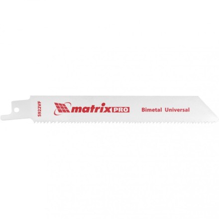 Полотна универсальные для сабельной пилы S922VF  125/1,8-2,5мм Bimetal 2 штуки PRO Matrix 782001 купить в Нижневартовске