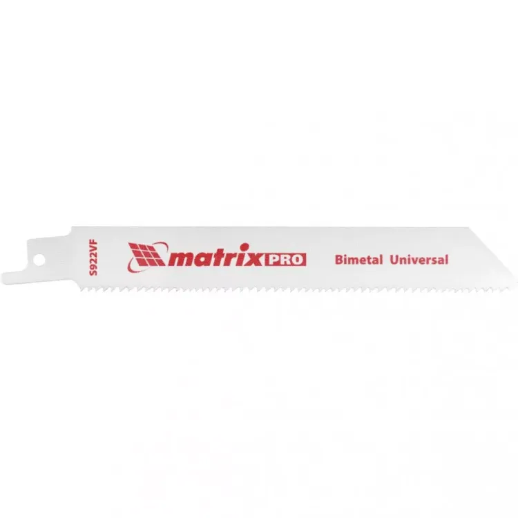 Полотна универсальные для сабельной пилы S922VF  125/1,8-2,5мм Bimetal 2 штуки PRO Matrix 782001 купить в Нижневартовске