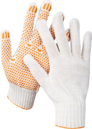 Перчатки STAYER &quot;МASTER&quot; трикотажные, 7 класс, х/б, с защитой от скольжения, L-XL 11404-XL купить в Нижневартовске