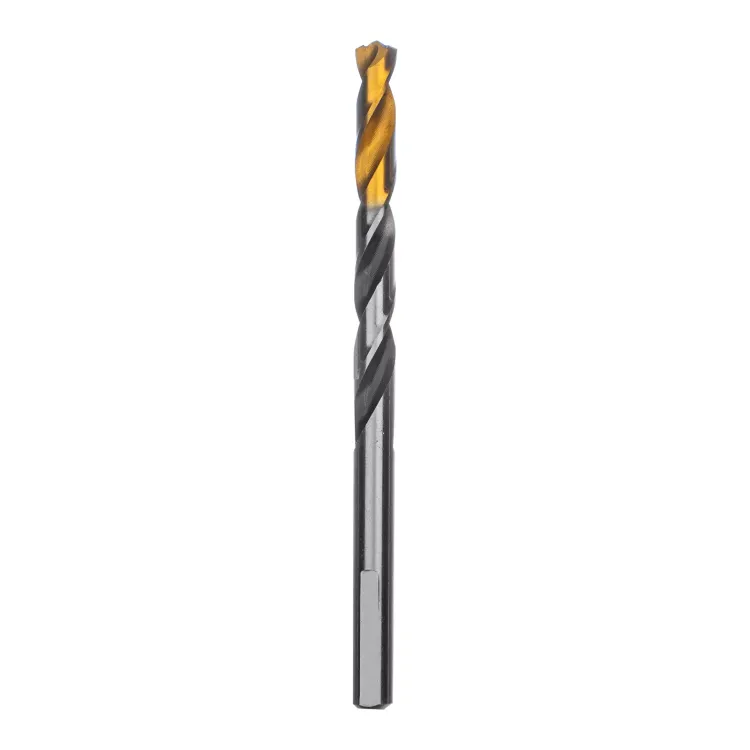 Сверло спиральное по металлу Denzel 6,5 x 93мм, Р6М5, Golden Tip, многогранная заточка, 718279 купить в Нижневартовске
