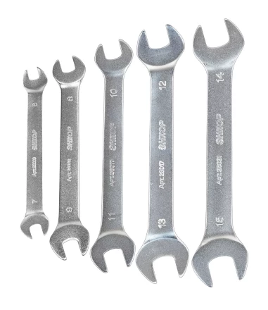 Набор ключей рожковых 5шт чехол Энкор 26066 купить в Нижневартовске