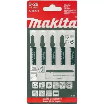 Пилки ( 5 шт.) A-85771  100х75х2,8 мм HSS фиг/рез,универс. Makita