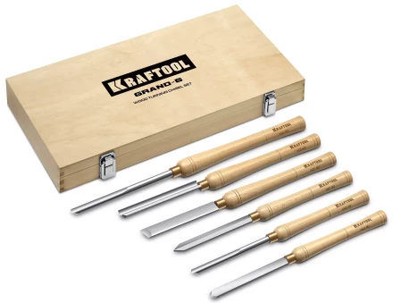 Набор профессиональных токарных резцов по дереву KRAFTOOL 18368 купить в Нижневартовске